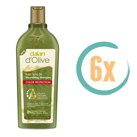 6x Dalan d'Olive Color Protection Nourishing Shampoo 400ml