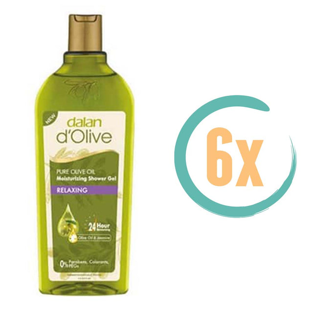 6x Dalan d'Olive Relaxing Douchegel 400ml, VoordeligInslaan.nl