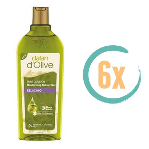 6x Dalan d'Olive Relaxing Douchegel 400ml