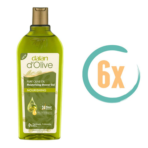 6x Dalan d'Olive Nourishing Douchegel 400ml