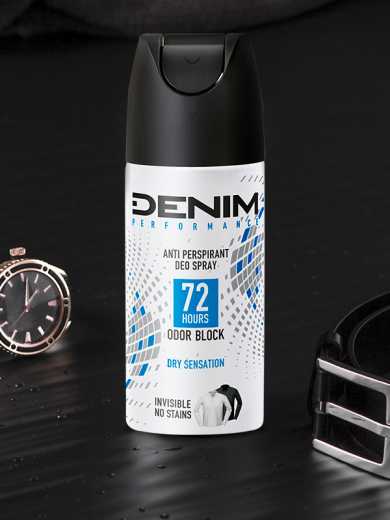 12x Denim Dry Sensation 72H Deospray 150ml, VoordeligInslaan.nl