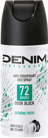 12x Denim Extreme Fresh 72H Deospray 150ml