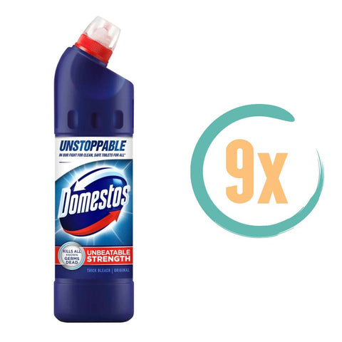 9x Domestos Toiletreiniger Original 750ml