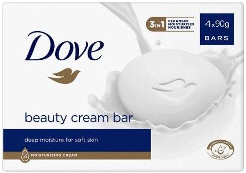 Dove Beauty Cream Bar Original 4x90gr, VoordeligInslaan.nl