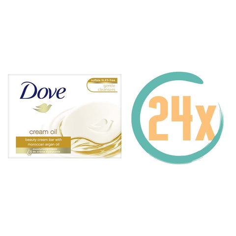 24x Dove Argan Oil Cream Bar 100gr