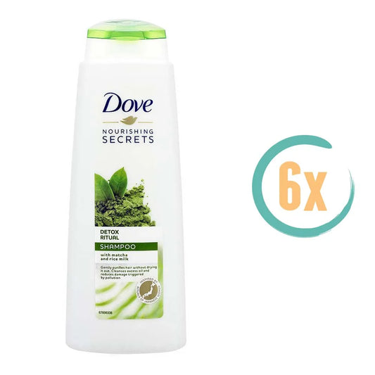6x Dove Detox Ritual Shampoo 400ml