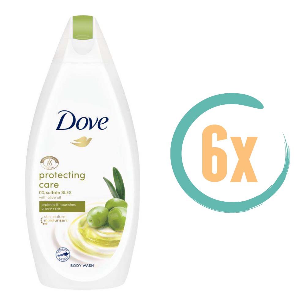 6x Dove Protecting Care Olive Oil Douchegel 500ml