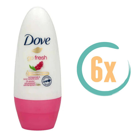 6x Dove Granaatappel Deoroller 50ml