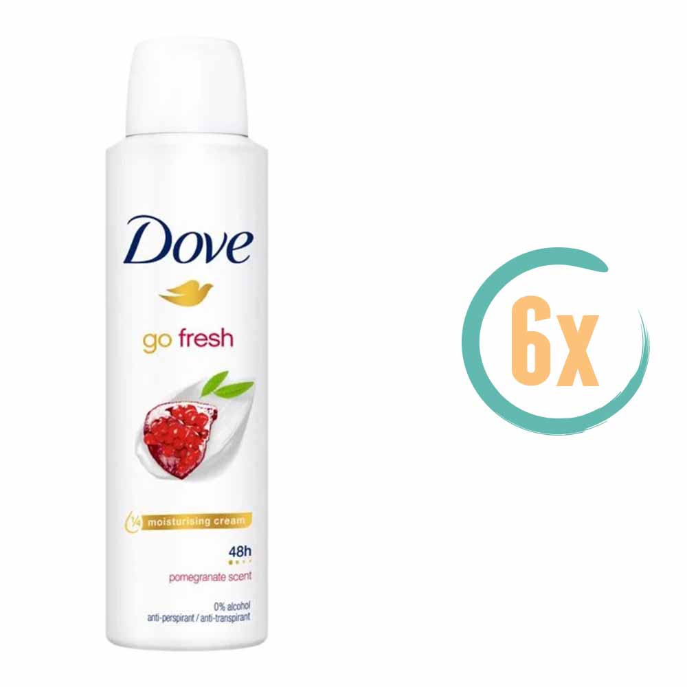 6x Dove Granaatappel Deospray 150ml