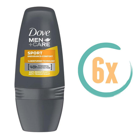 6x Dove Men Sport Deoroller 50ml