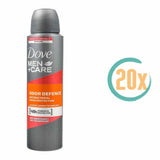 20x Dove Men+Care Odor Defence Deospray 150ml