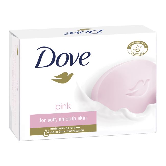 4x Dove Pink Cream Bar 100gr, VoordeligInslaan.nl