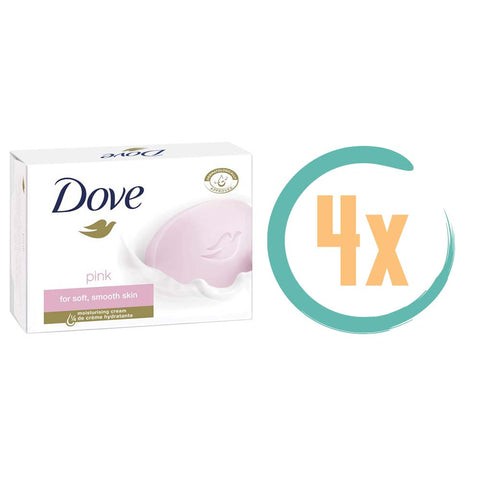 4x Dove Pink Cream Bar 100gr
