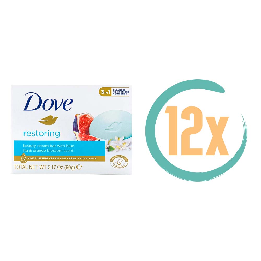 12x Dove Restoring Cream Bar 90gr