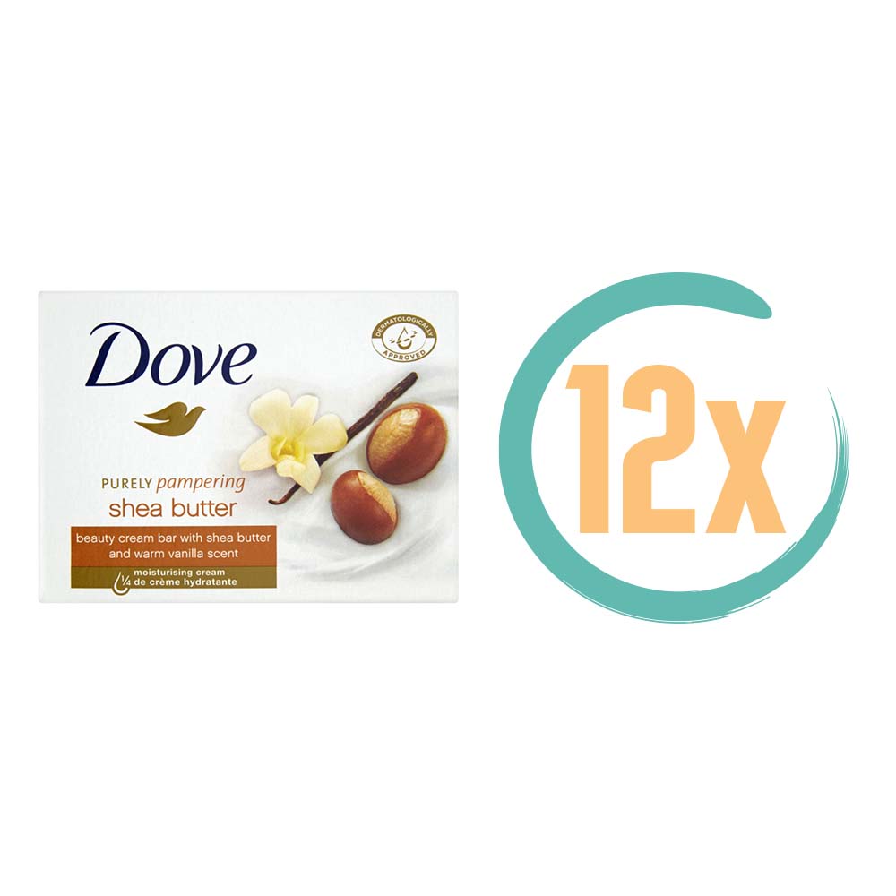 12x Dove Sheabutter Vanilla Cream Bar 100gr