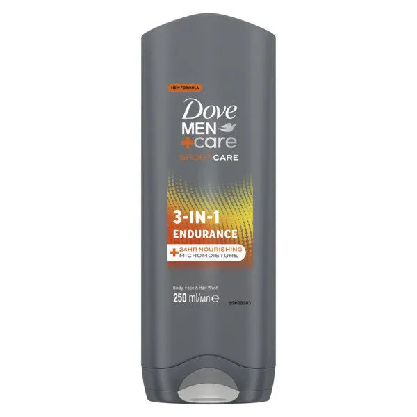 6x Dove Sport Endurance 3in1 Douchegel 250ml