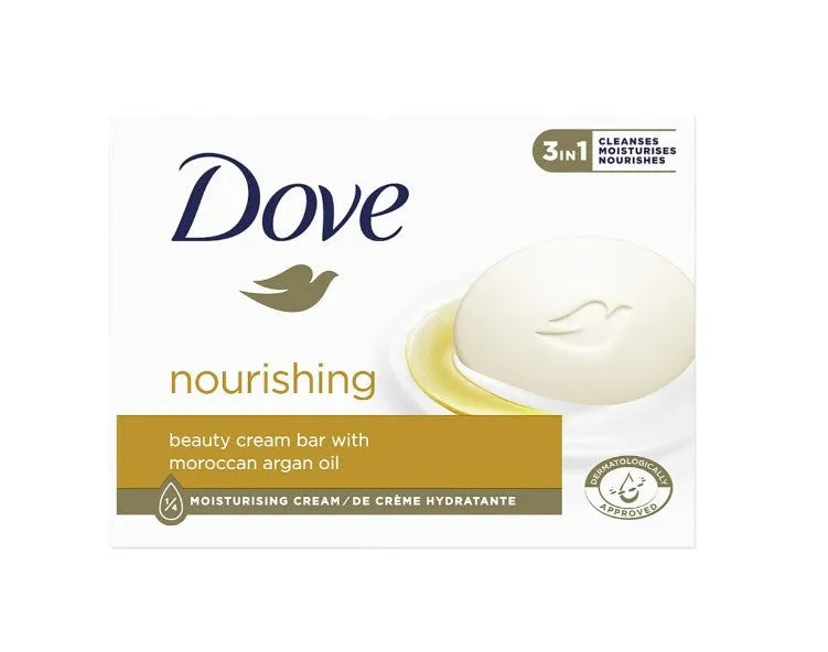 12x Dove Nourishing Argan Oil Cream Bar 90gr