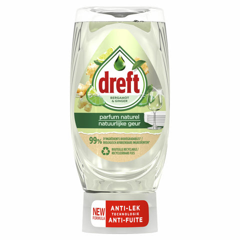 8x Dreft Bergamot & Gember Afwasmiddel 370ml