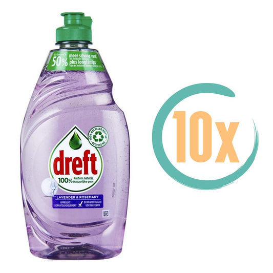 10x Dreft Lavendel & Rozemarijn Afwasmiddel 450ml, VoordeligInslaan.nl