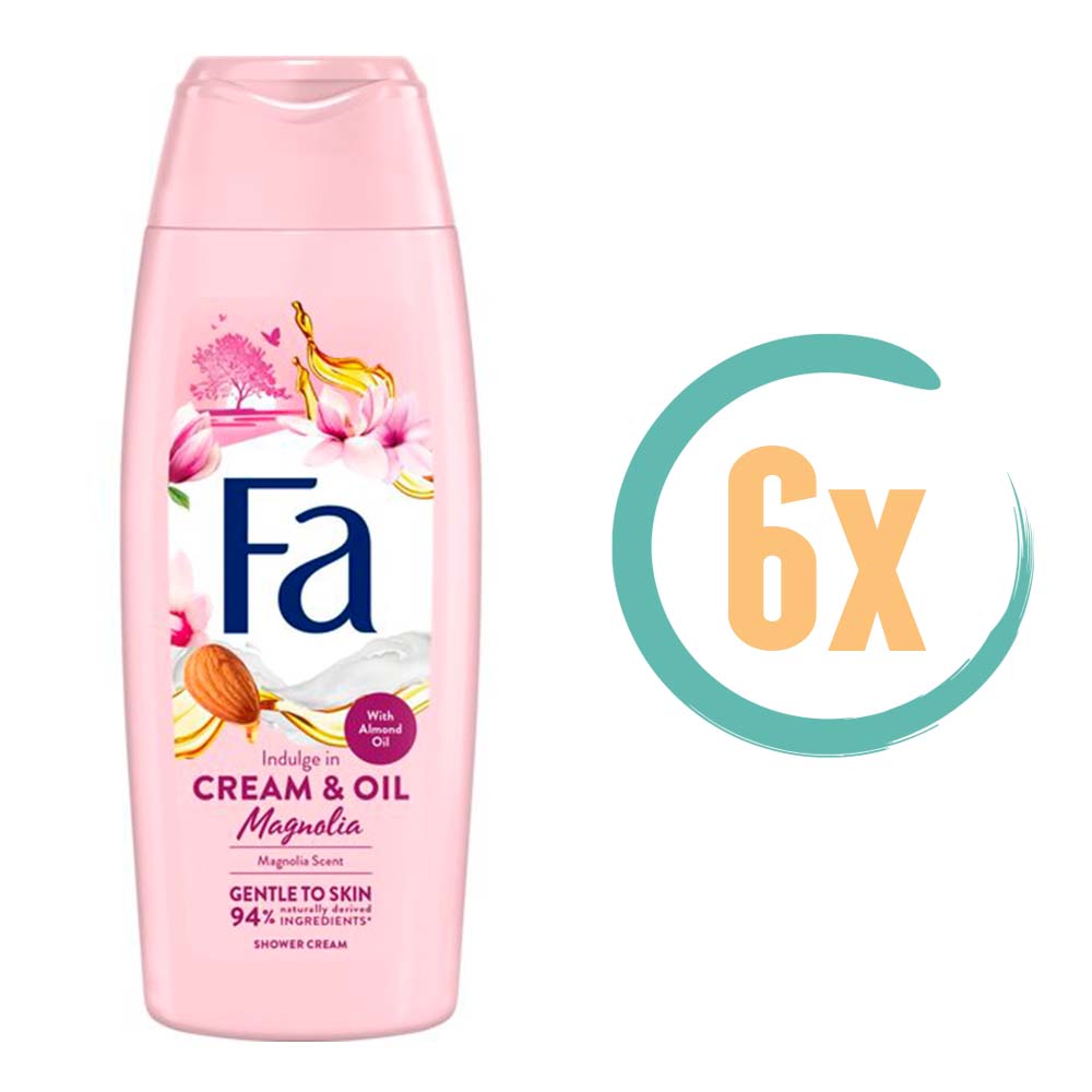 6x Fa Cream & Magnolia Douchecrème 250ml