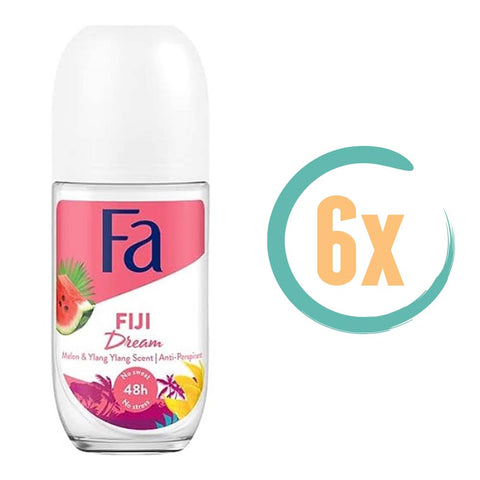 6x Fa Fiji Dream Deoroller 50ml