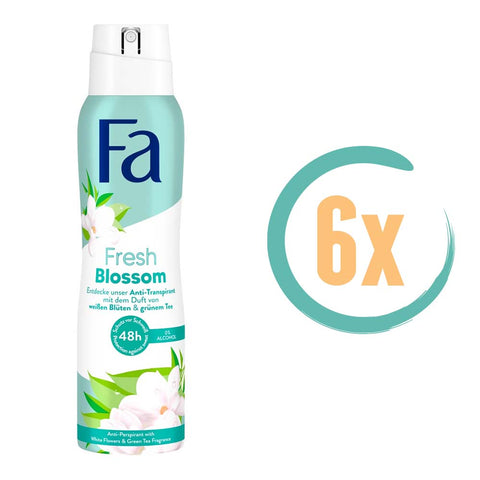 6x Fa Fresh Blossom Deospray 150ml