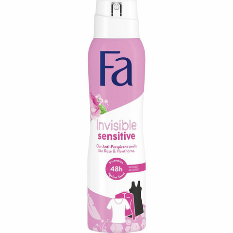 6x Fa Invisible Sensitive Deospray 150ml