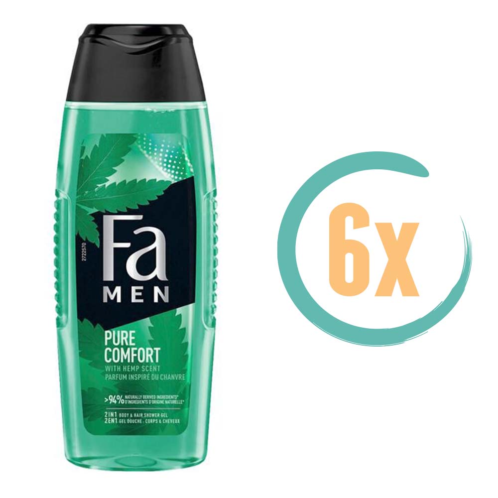 6x Fa Pure Comfort 2in1 Douchegel 250ml