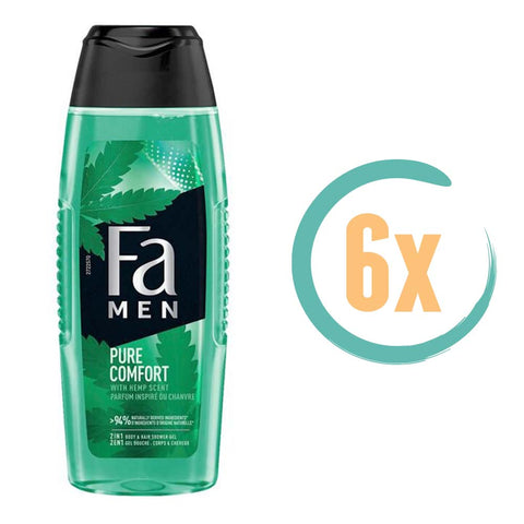 6x Fa Pure Comfort 2in1 Douchegel 250ml