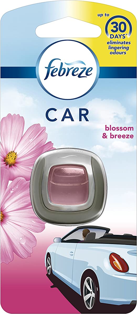 6x Febreze Blossom & Breeze Auto Luchtverfrisser 2ml, VoordeligInslaan.nl