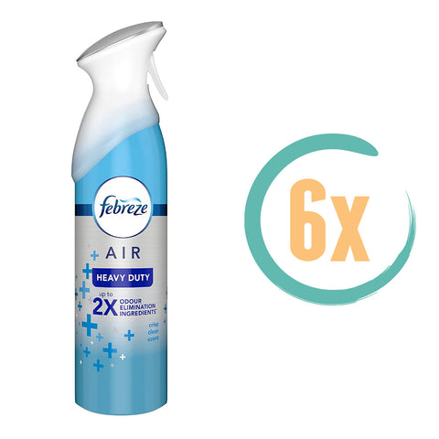 6x Febreze Heavy Duty Luchtverfrisser 300ml