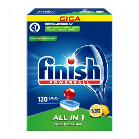 Finish Powerball Deep Clean Vaatwastabletten Lemon 120 Tabs