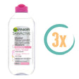 3x Garnier Micellair Water Gevoelige Huid 400ml, VoordeligInslaan.nl