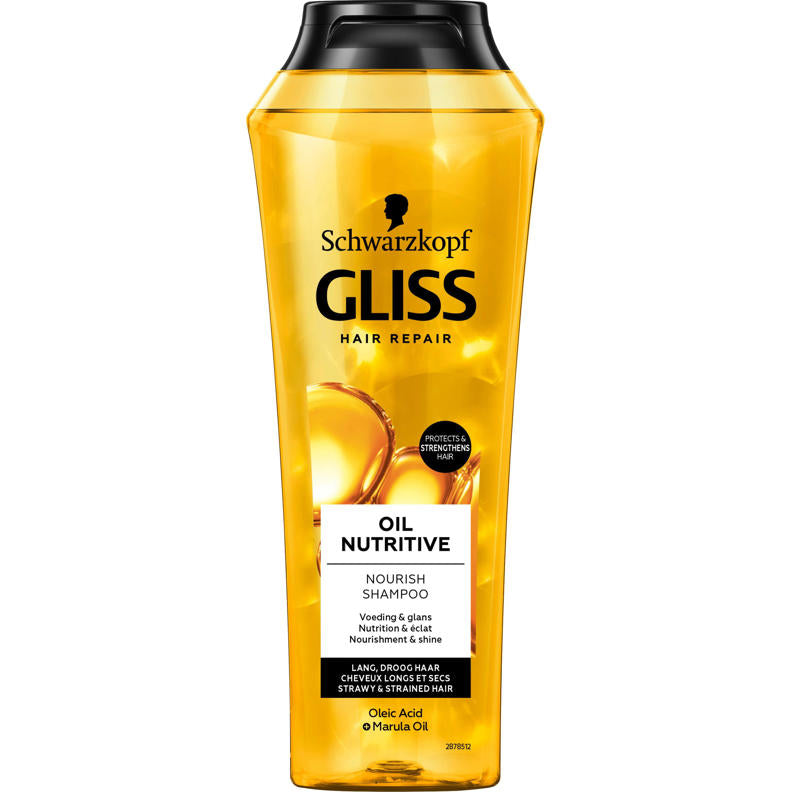 6x Gliss Kur Oil Nutritive Shampoo 250ml, VoordeligInslaan.nl
