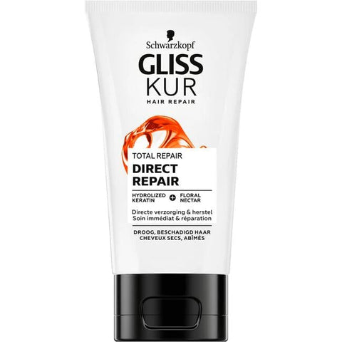6x Gliss Kur Total Repair Direct Repair 150ml