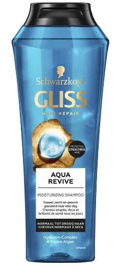 6x Gliss Kur Aqua Revive Shampoo 400ml