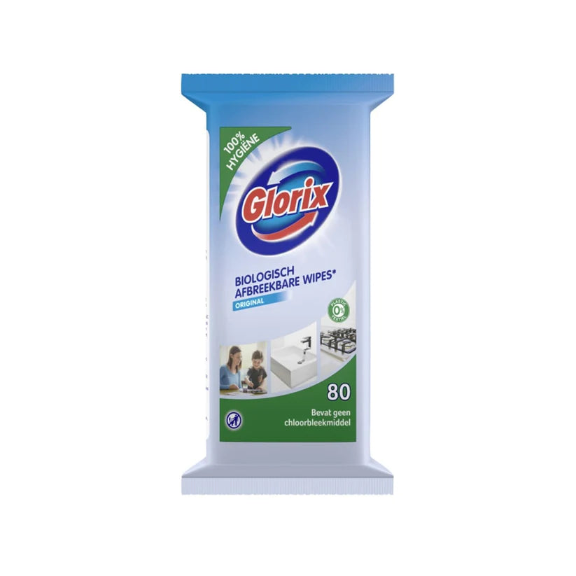 Glorix Biologisch Afbreekbare Schoonmaakdoekjes 80 stuks