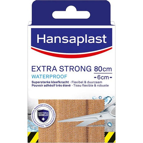 3x Hansaplast Extra Strong Pleister 80cm x 6cm, VoordeligInslaan.nl