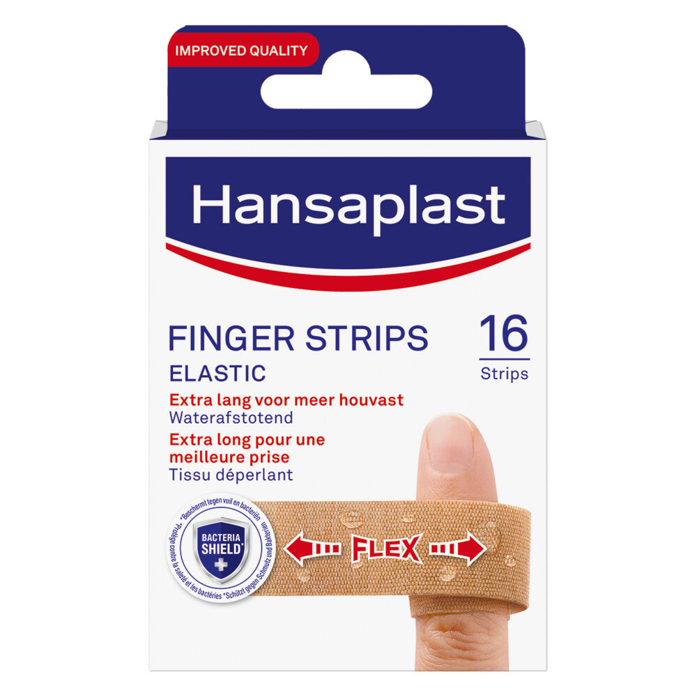 3x Hansaplast Finger Strips 16 stuks, VoordeligInslaan.nl