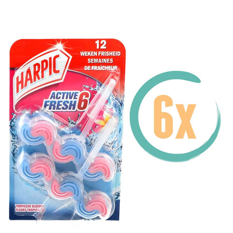 6x Harpic Tropische Bloemen Toiletblok Duopack