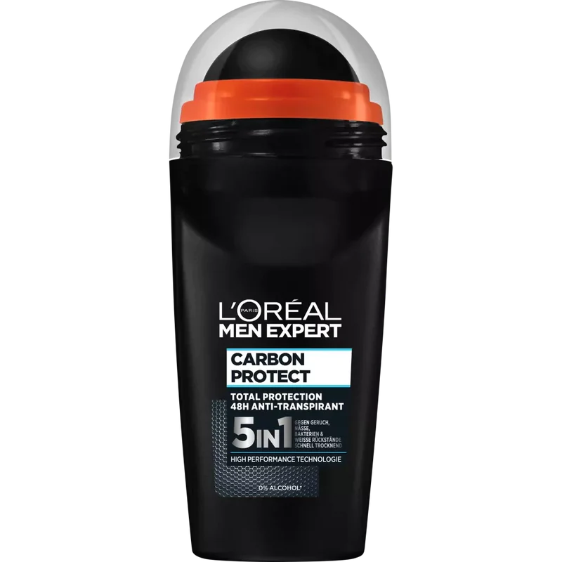 6x L'Oréal MEN Expert Carbon Protect Deoroller 50ml, VoordeligInslaan.nl