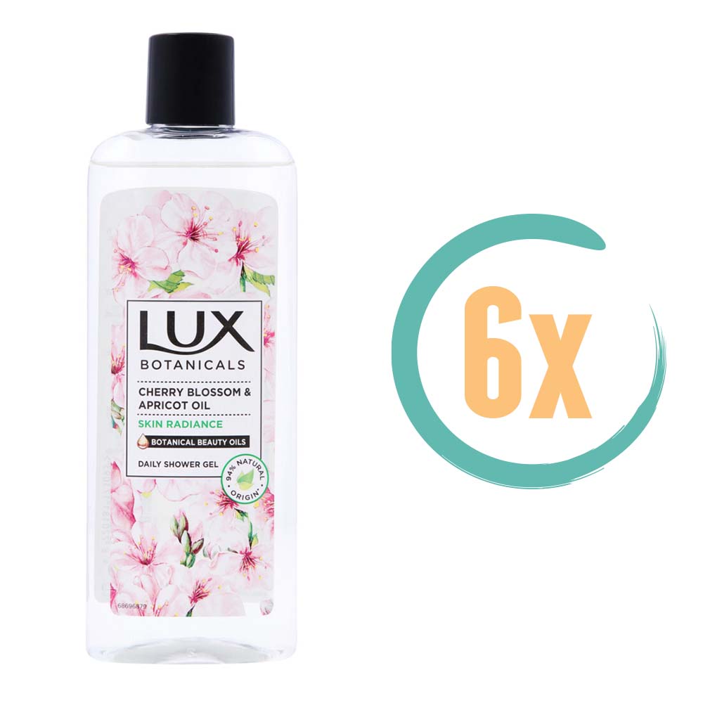 6x Lux Cherry Blossom & Apricot Oil Douchegel 250ml, VoordeligInslaan.nl