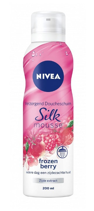 6x NIVEA Silk Mousse Frozen Berry 200ml