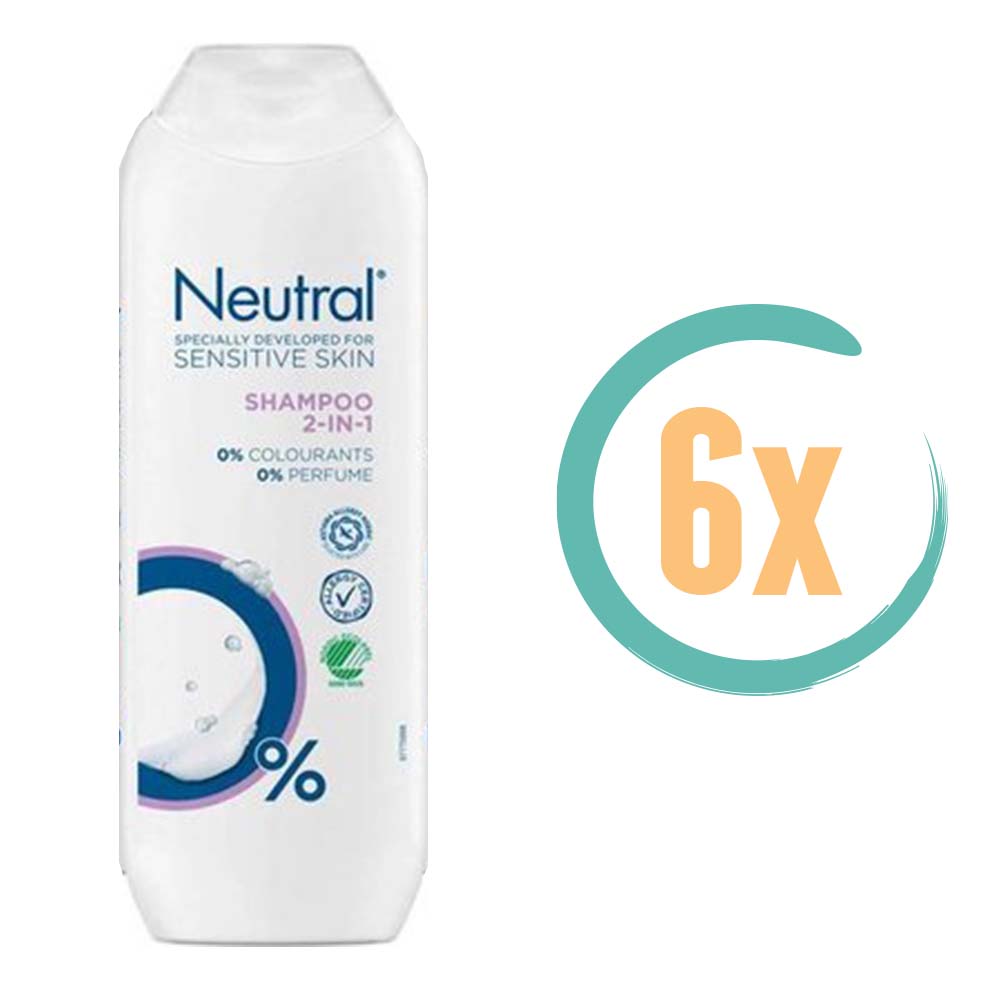 6x Neutral 2in1 Shampoo & Conditioner 250ml, VoordeligInslaan.nl