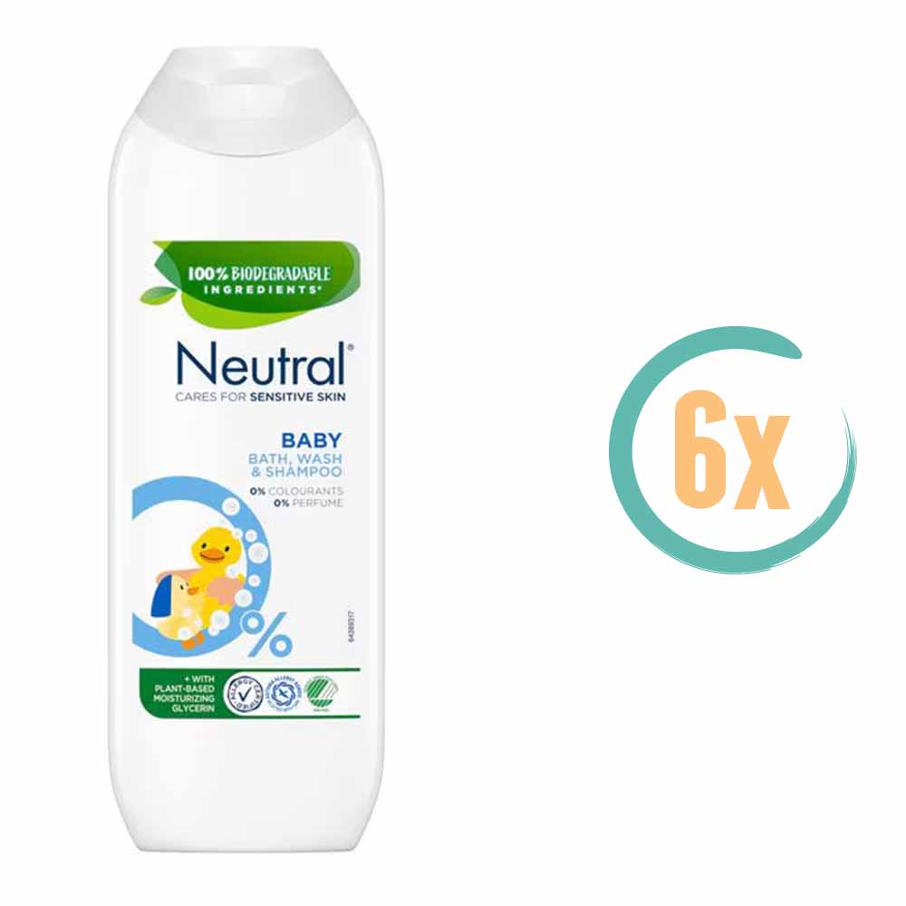 6x Neutral Baby Bad & Shampoo 250ml