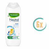6x Neutral Baby Bad & Shampoo 250ml
