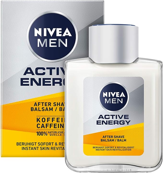 3x Nivea Active Energy Aftershave Lotion 100ml