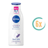 6x Nivea Lavendel & Caring Oils Bodylotion 400ml