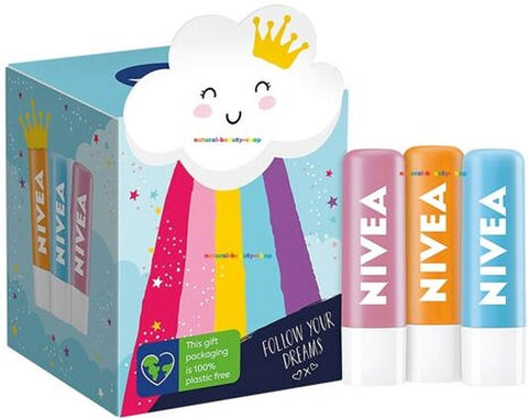 Nivea Lippenbalsem Geschenksetje 3-Delig