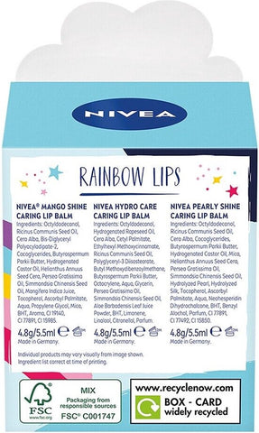 Nivea Lippenbalsem Geschenksetje 3-Delig